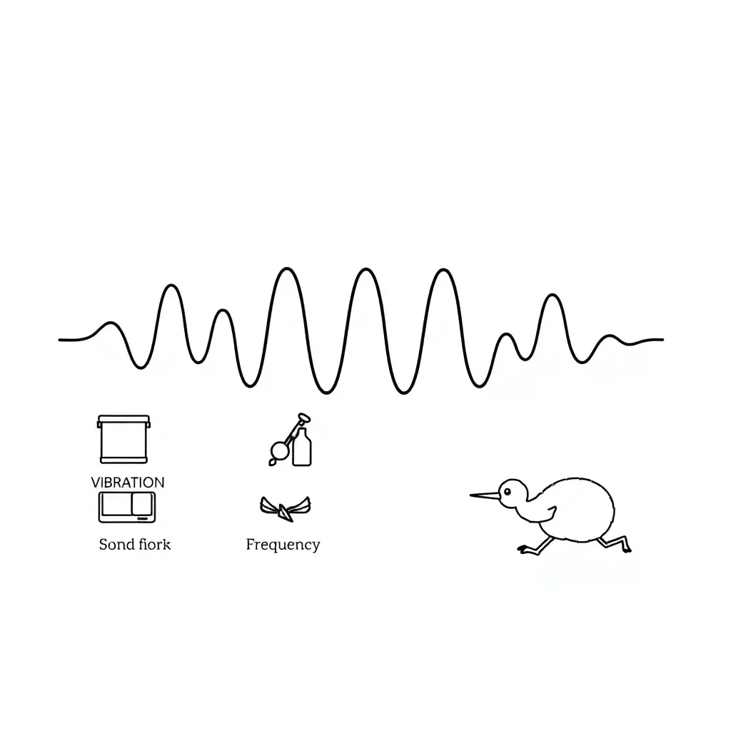 Sound waves illustration