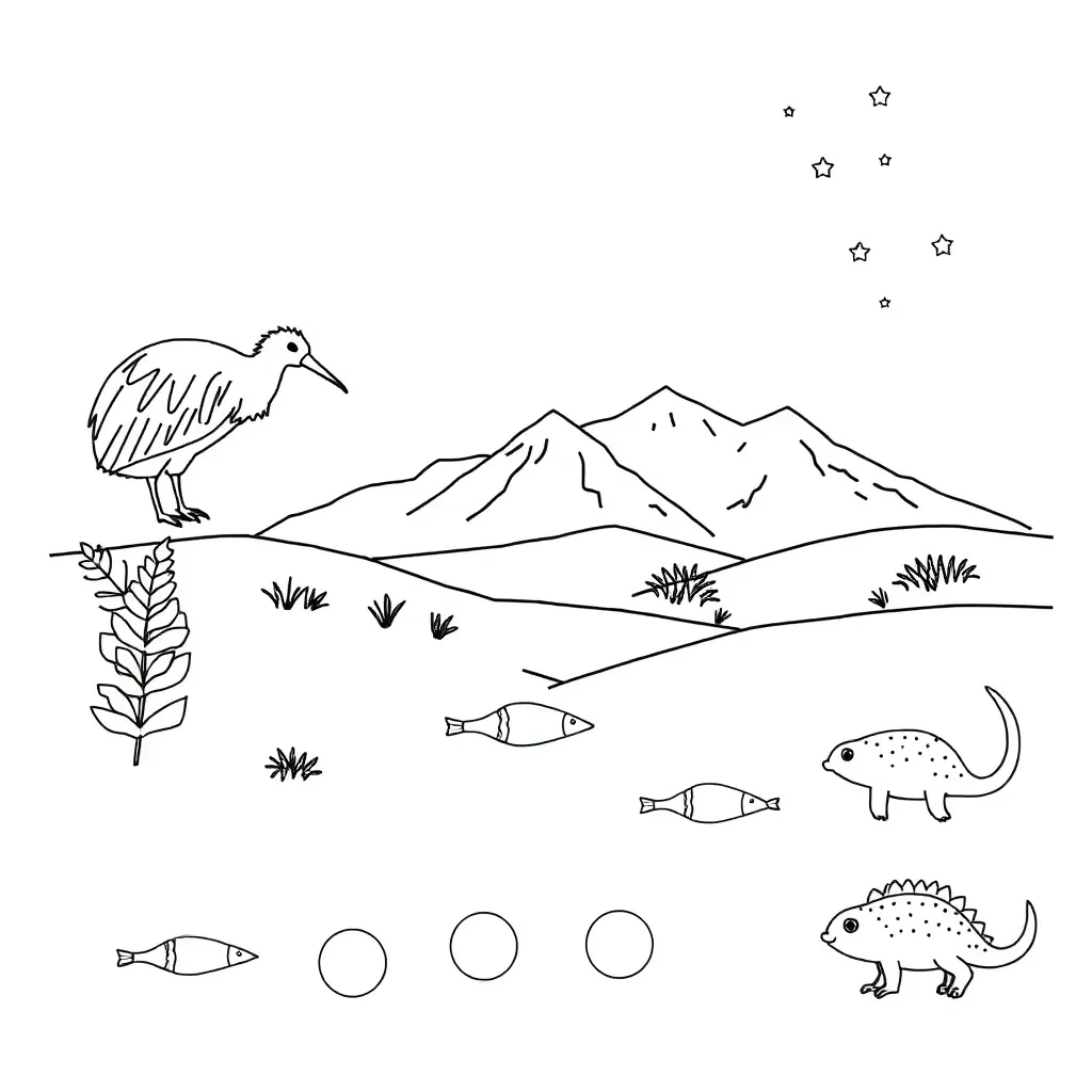 Numbers jumping by twos illustration