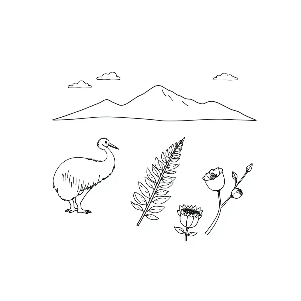 Books and vocabulary words illustration