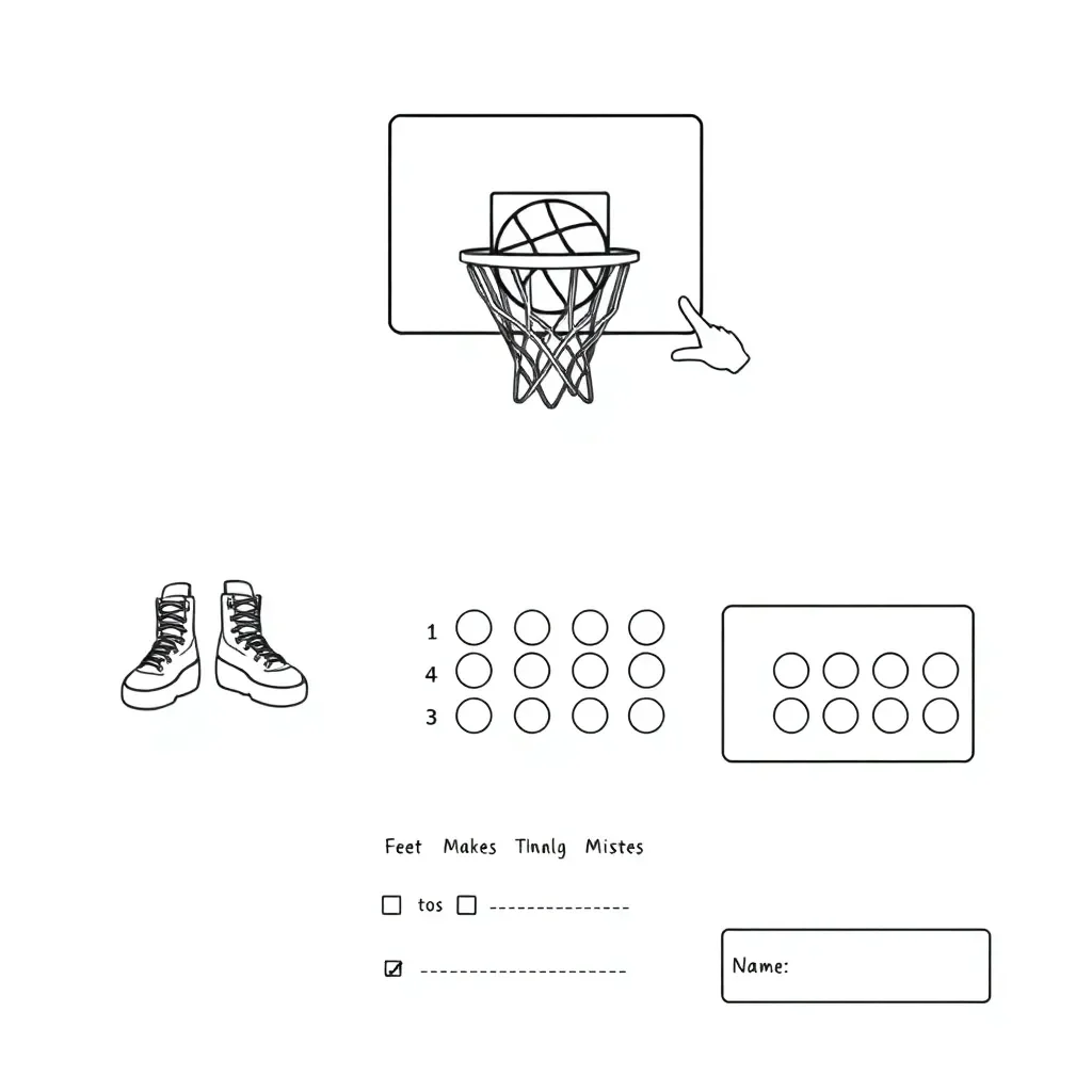 Basketball player shooting