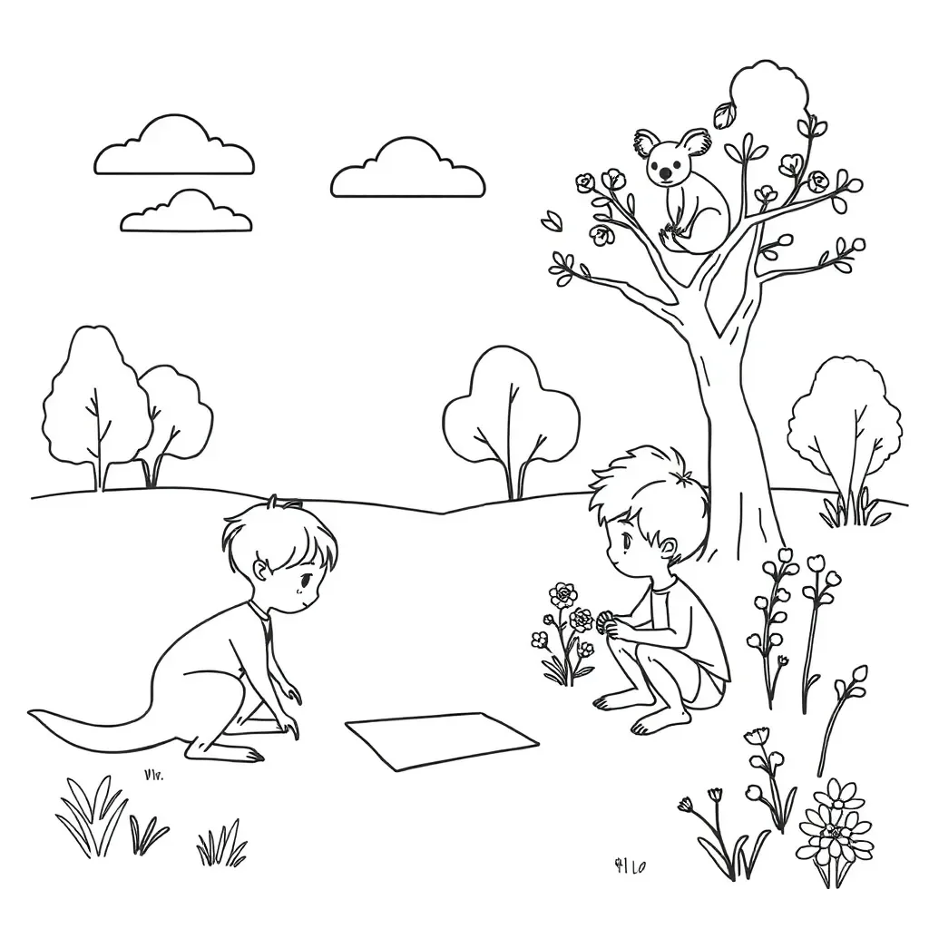 Happy children reading books