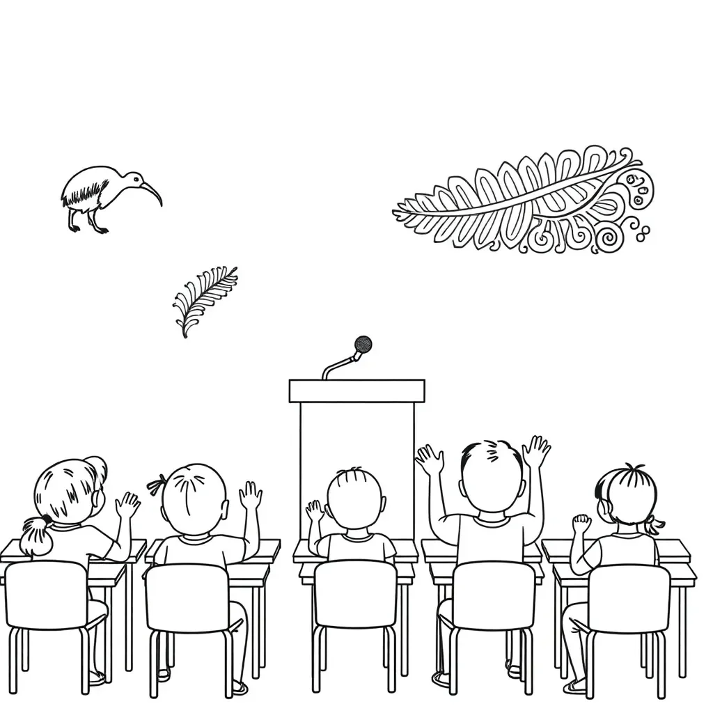 Student giving a speech