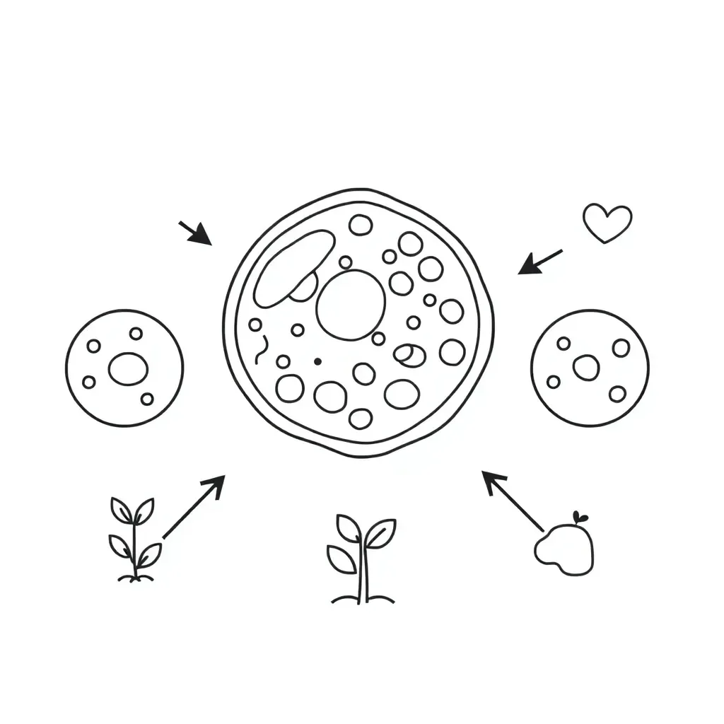 Cell division illustration
