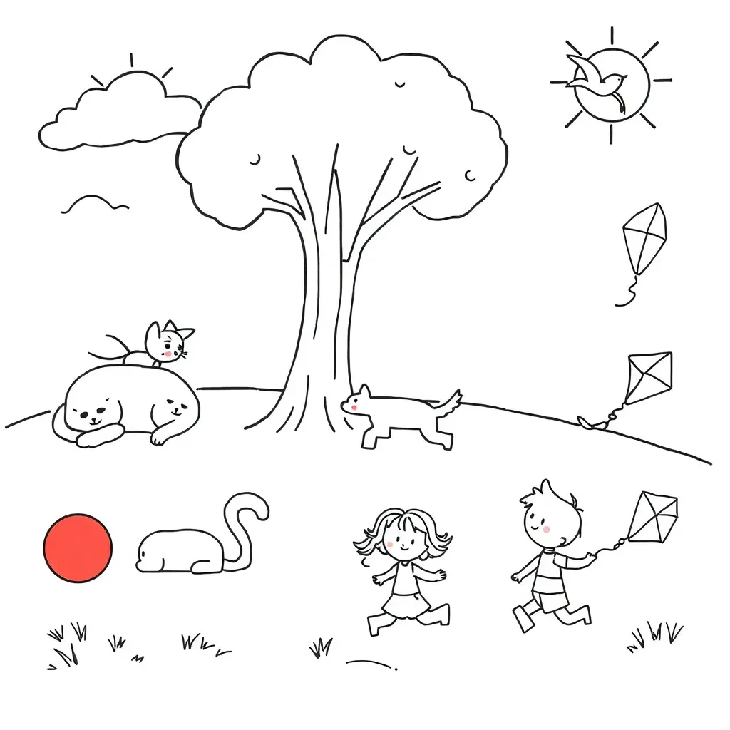 Children reading and writing