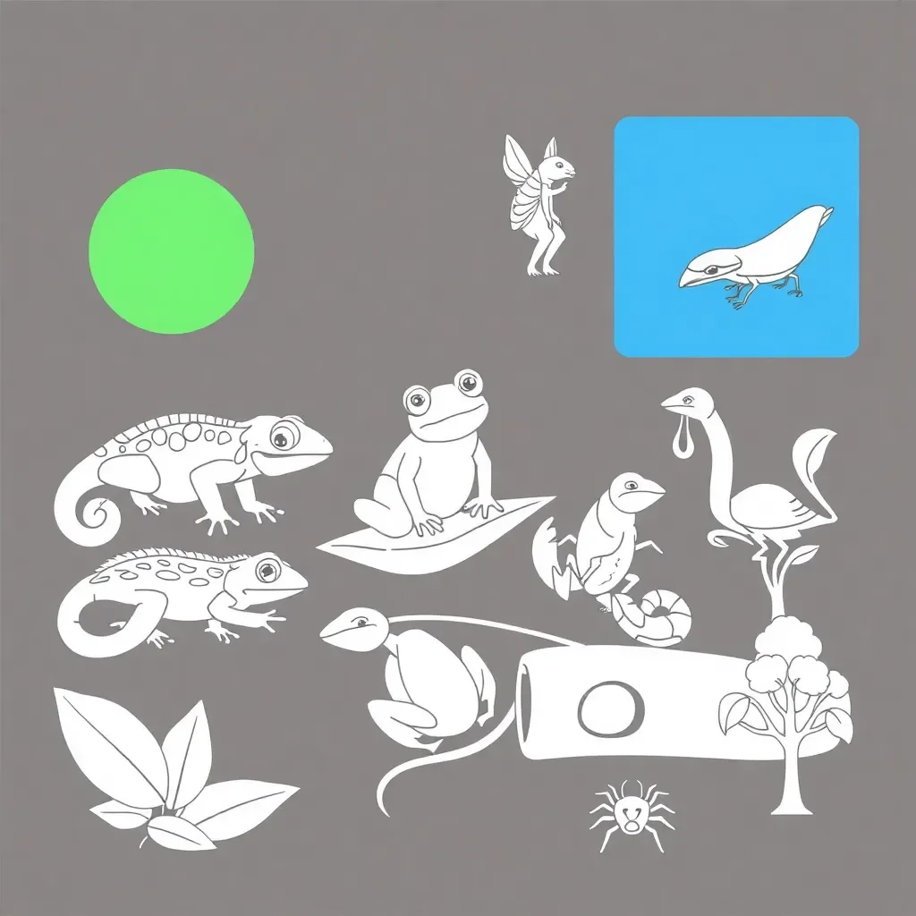 Madagascar rainforest illustration