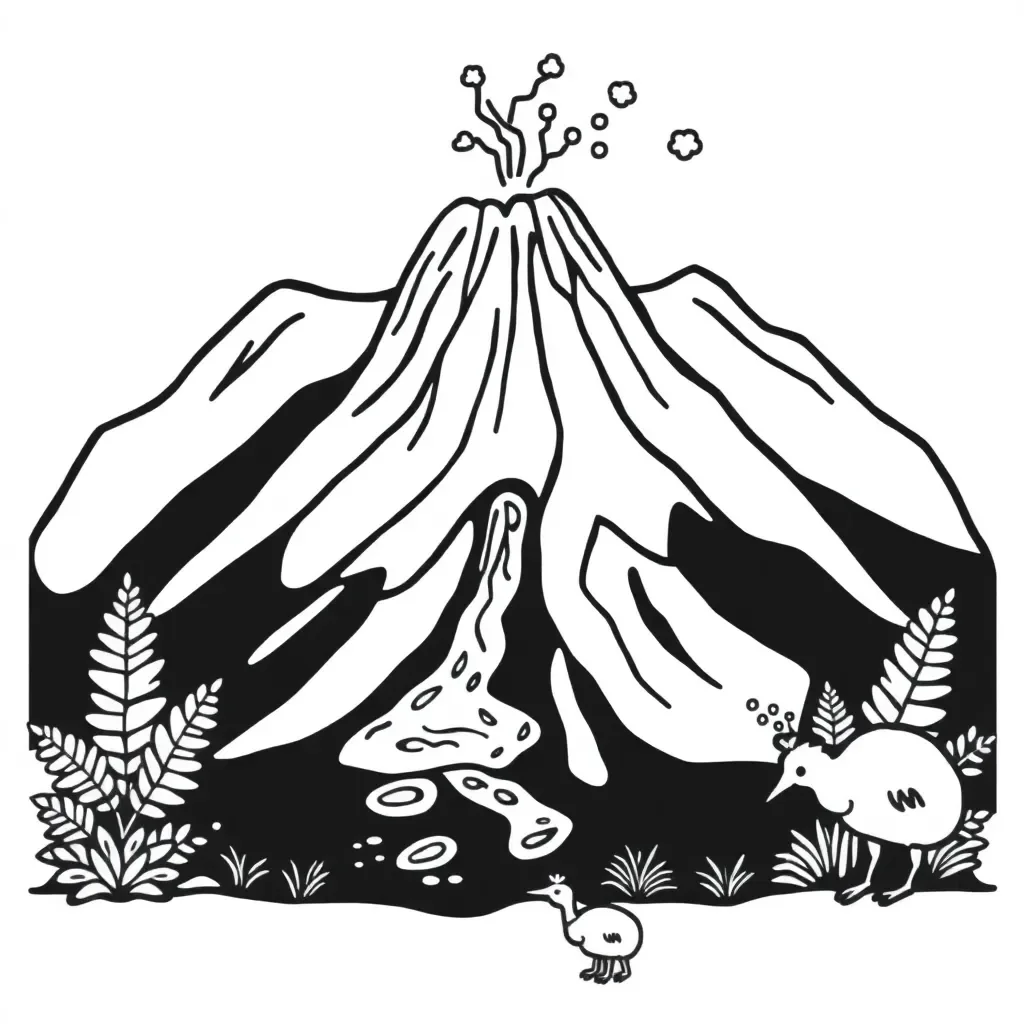 Volcano eruption model
