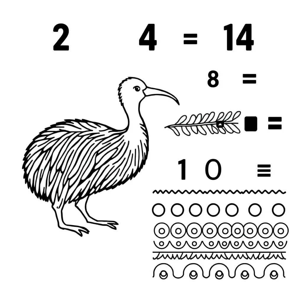 Mathematical subtraction illustration