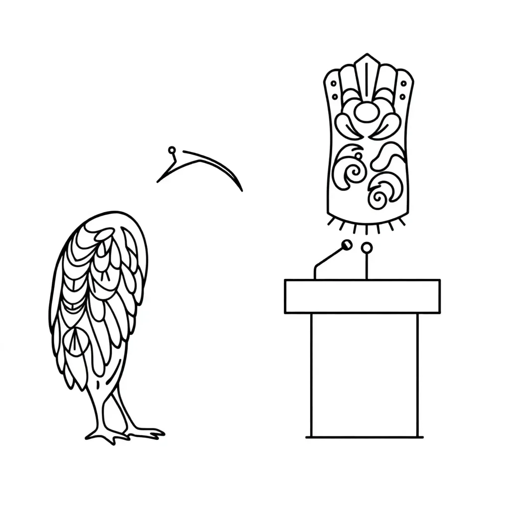 Student presenting speech