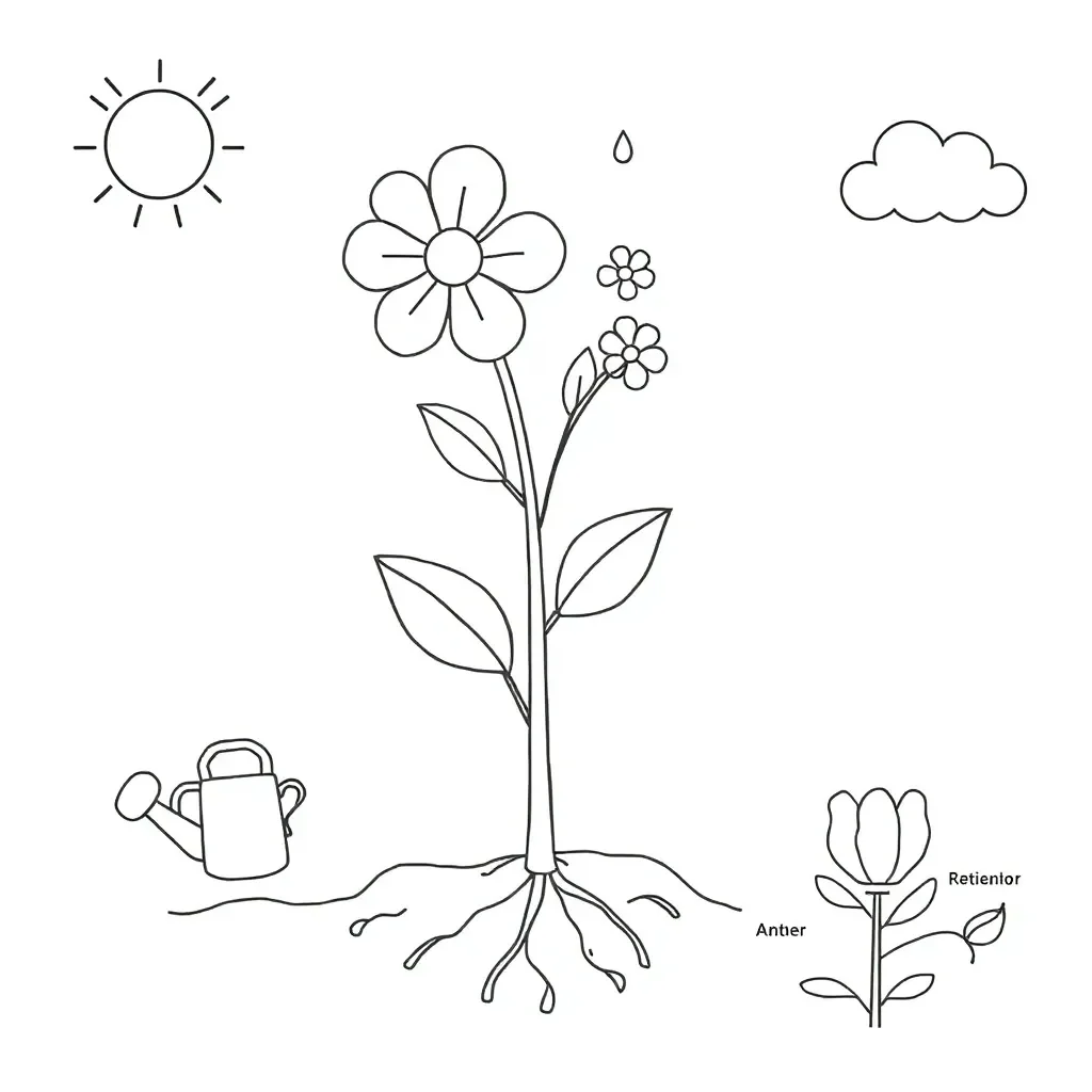 Flowering plant diagram