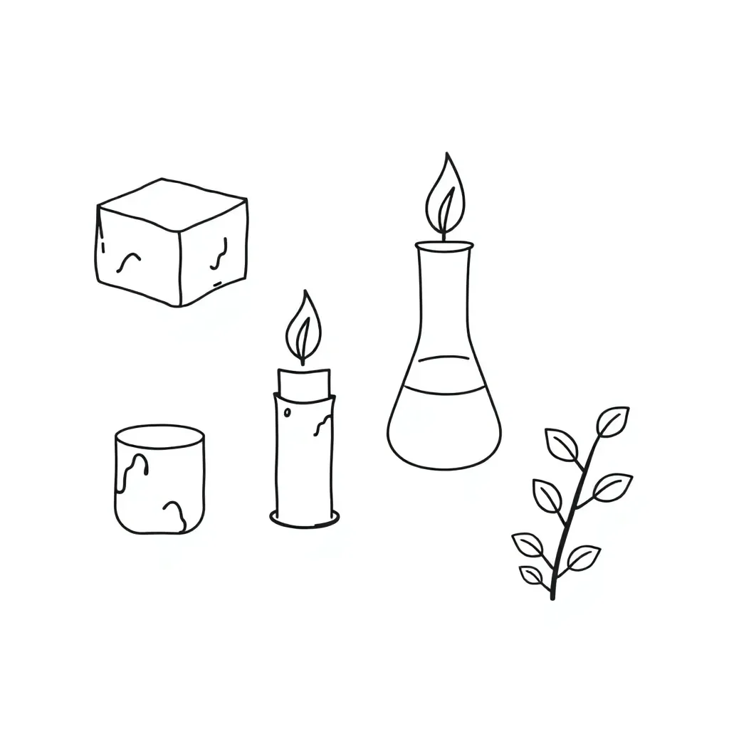 Science experiment illustration