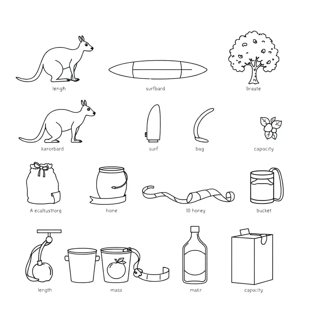 Metric measurement tools and objects