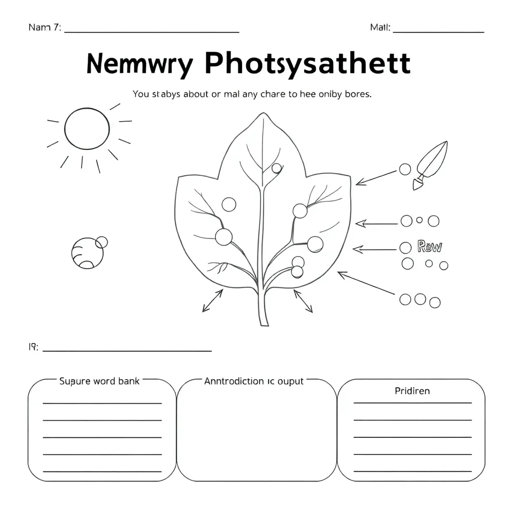 Worksheet illustration