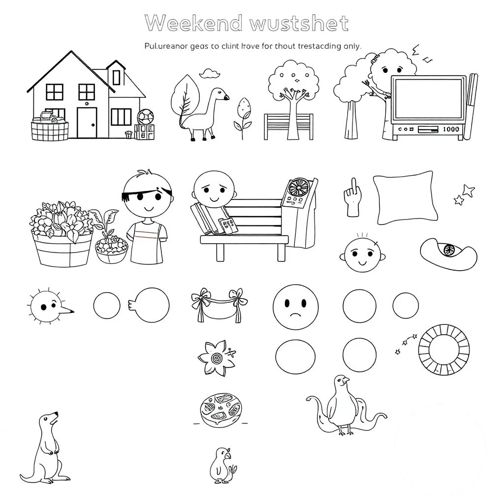 Worksheet illustration