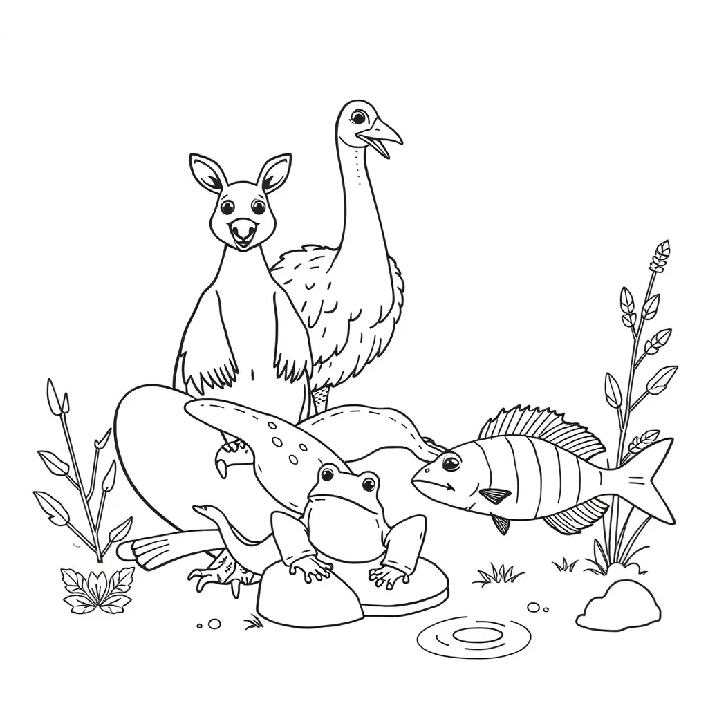 Illustration of the five vertebrate groups