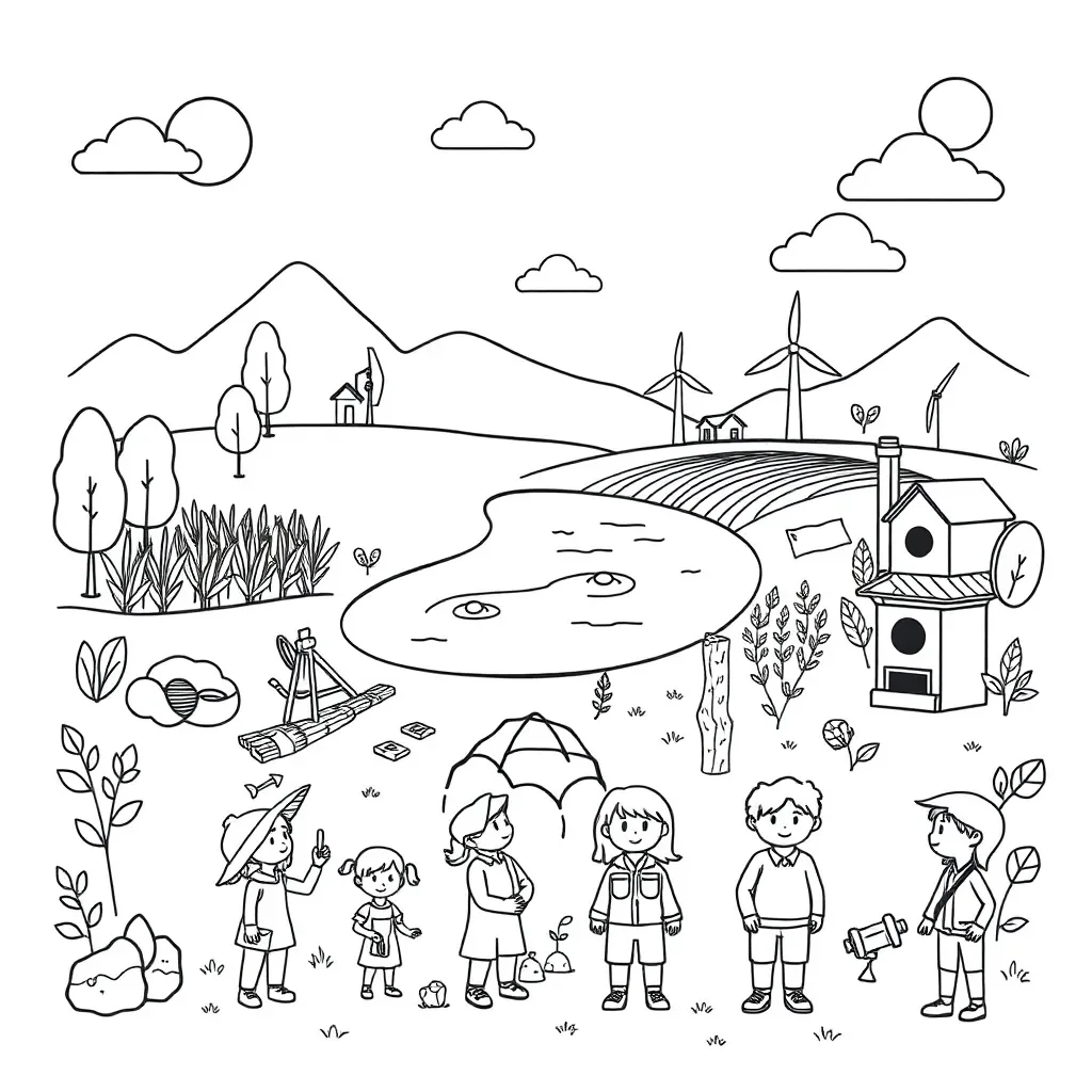 Worksheet illustration