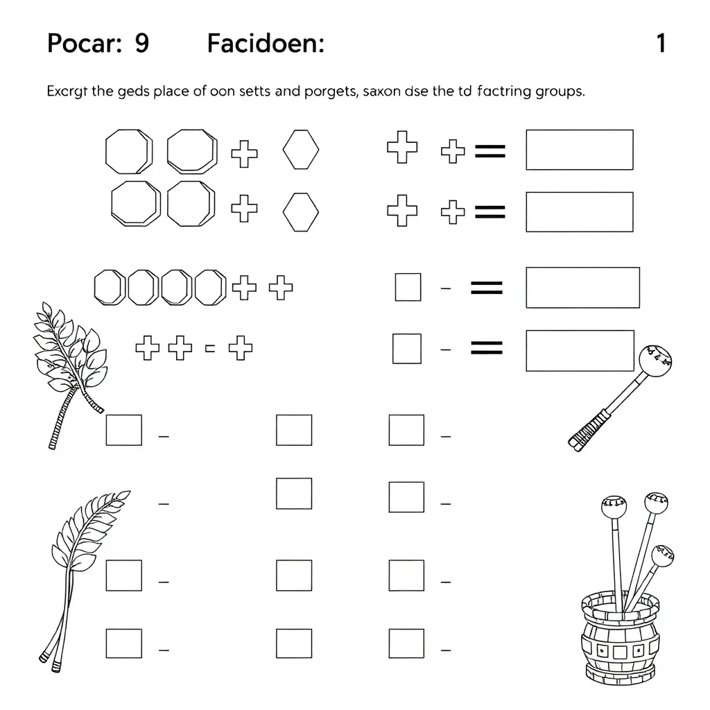 Worksheet illustration