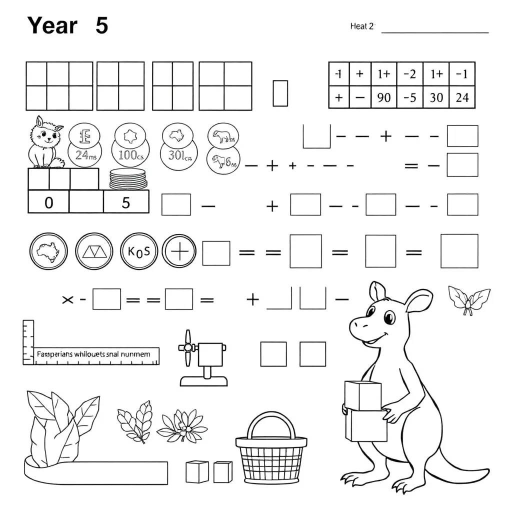 Worksheet illustration