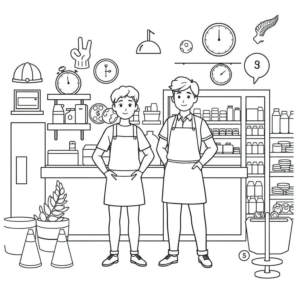Worksheet illustration