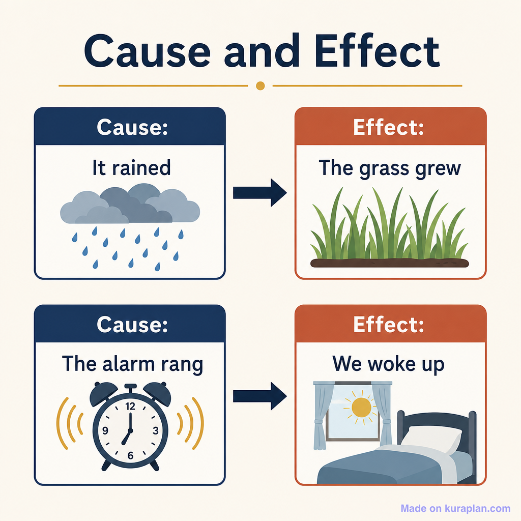 Cause and effect diagram — Free Printable Diagram for Teachers | Kuraplan
