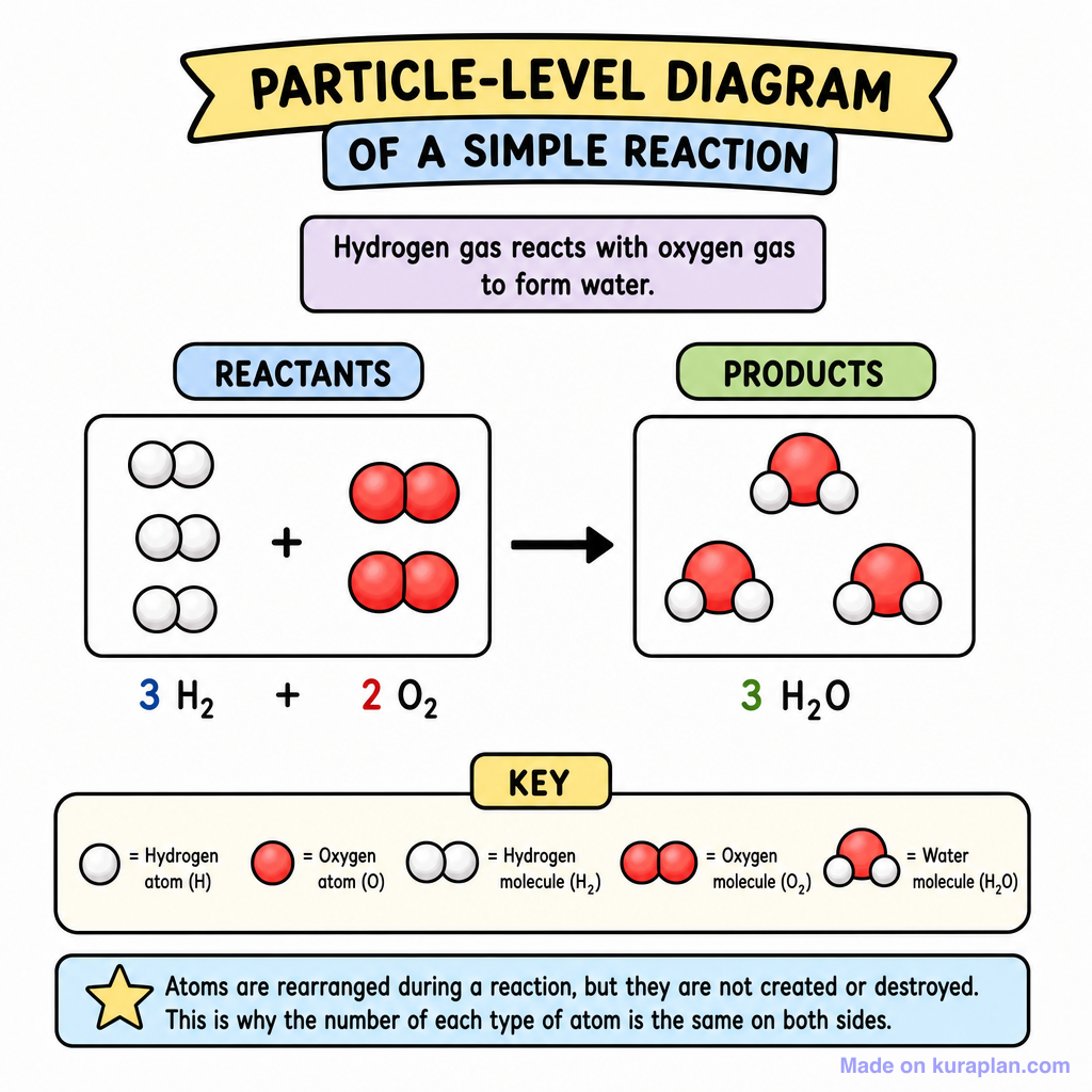 Chemical Reaction Diagram Labeled