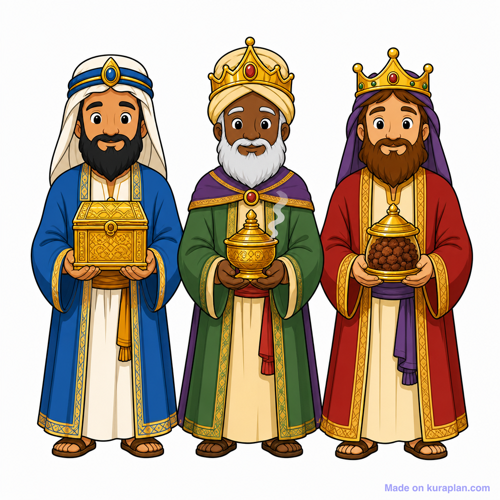 Christian Nativity Three Wise Men — Free Printable Clipart for Teachers ...