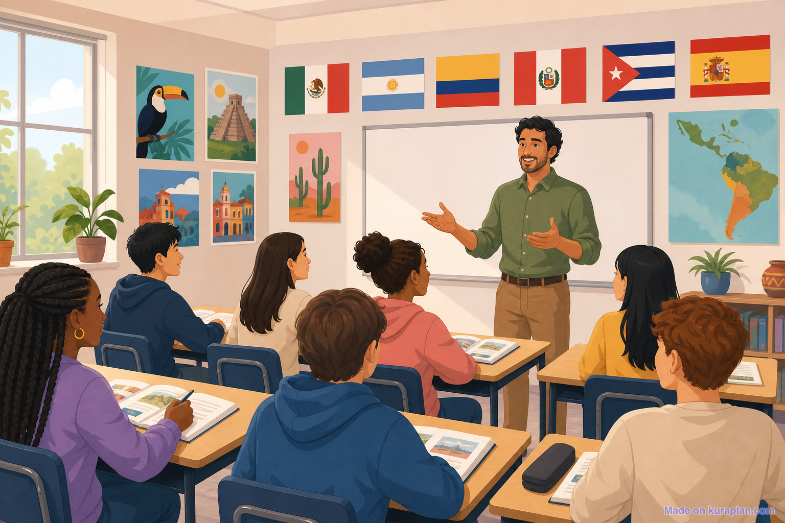 Language Classroom Design Free languages Clipart & Diagrams for Teachers | 1 Printables | Kuraplan