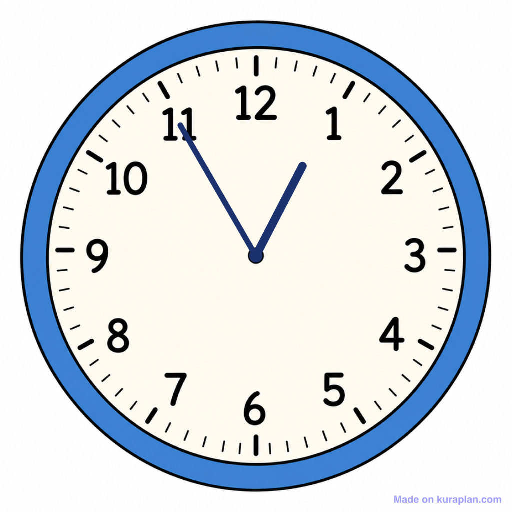 Free 12:55 Clipart for Teachers — 1 Printables | Kuraplan
