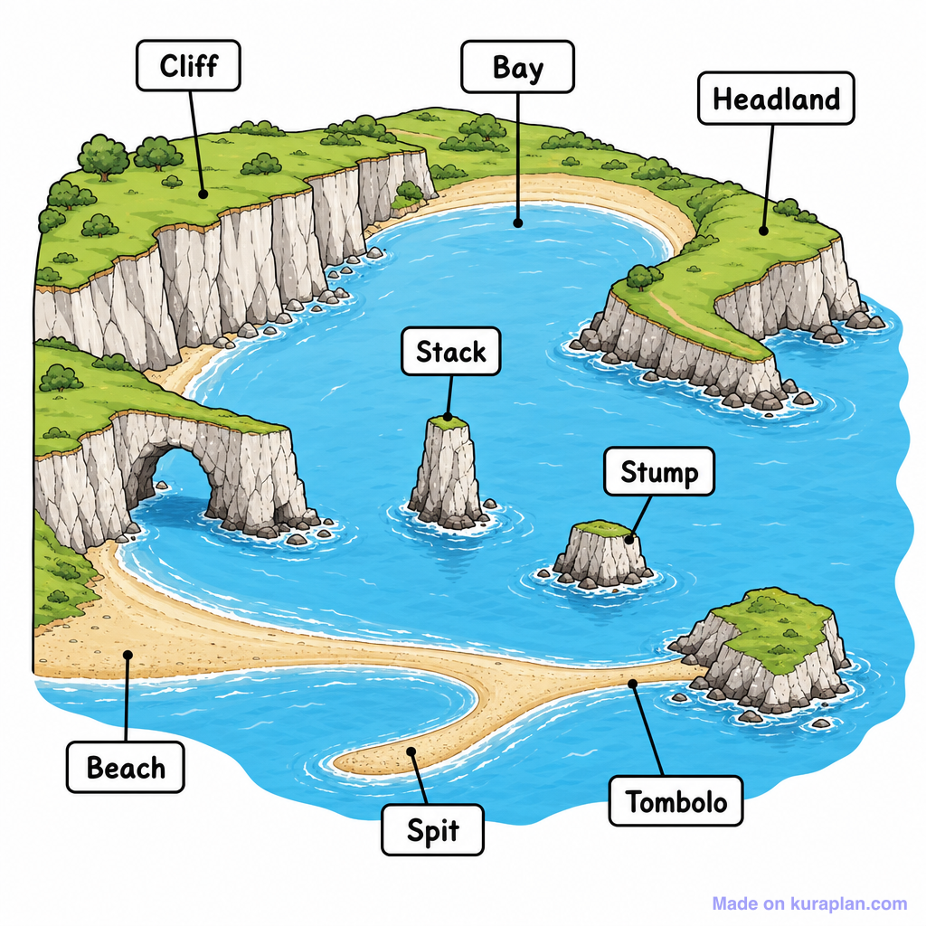 Coast Features Overview Diagram