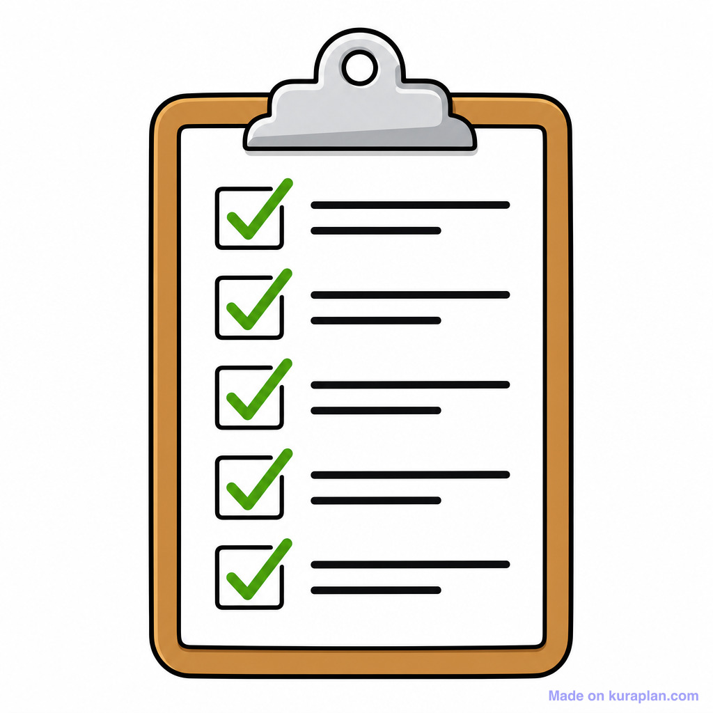 Object Checklist Free Checklist Clipart for Teachers — 1 Printables | Kuraplan