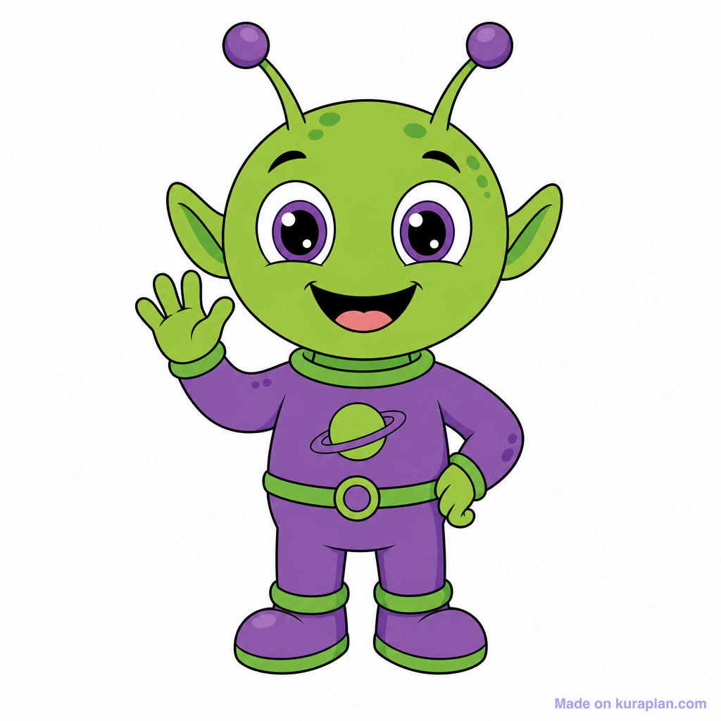 Free Alien Clipart for Teachers — 3 Printables | Kuraplan