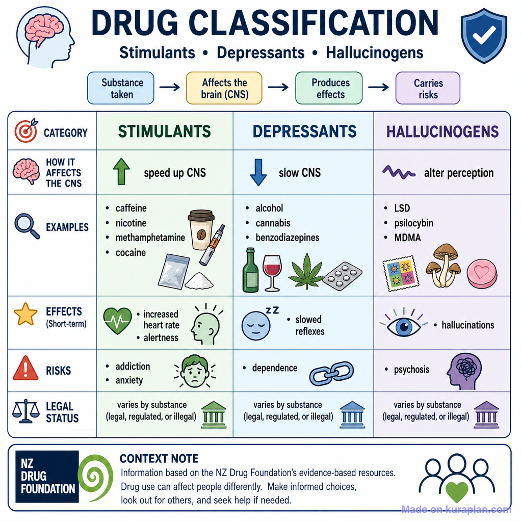 Drug Classification: Stimulants, Depressants, Hallucinogens (detailed ...