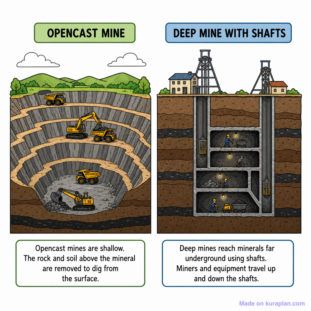 Energy Coal Mine Cross Section