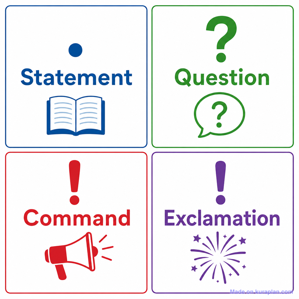 Grammar Sentence Types 4 Poster