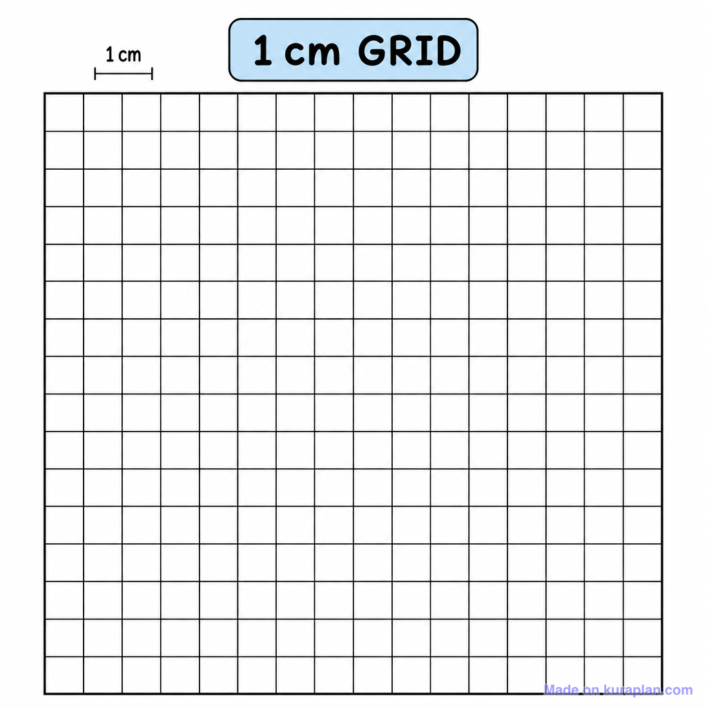 Grid Squared 1cm Blank