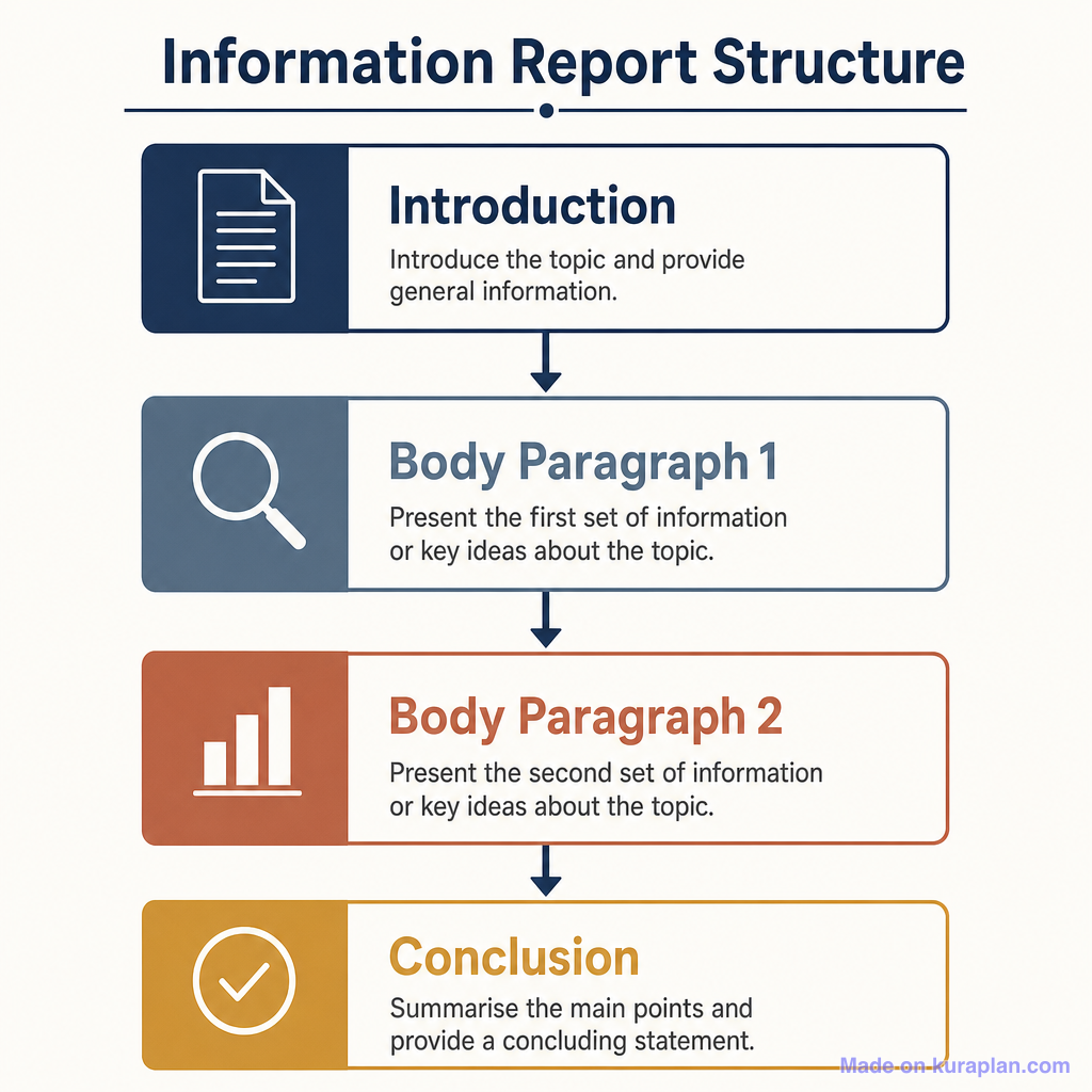 Information report structure — Free Printable Diagram for Teachers ...