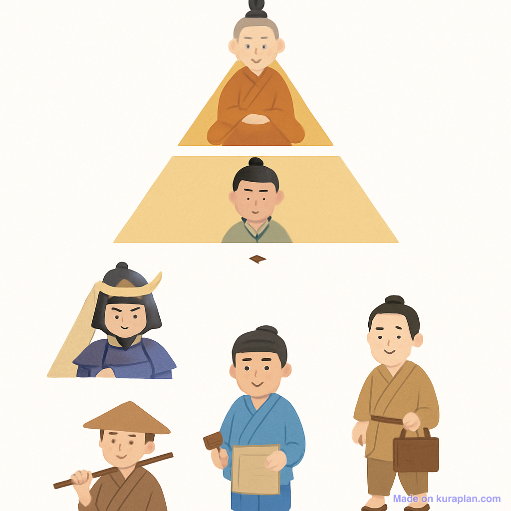 Feudal Japan social hierarchy pyramid — Free Printable Clipart for ...