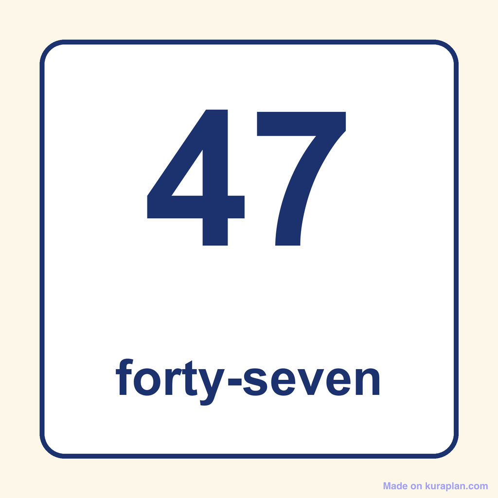 Free 47 Forty-Seven Clipart for Teachers — 1 Printables | Kuraplan