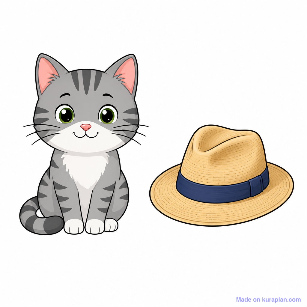 Phonics Cvc Rhyme Pair Cat Hat