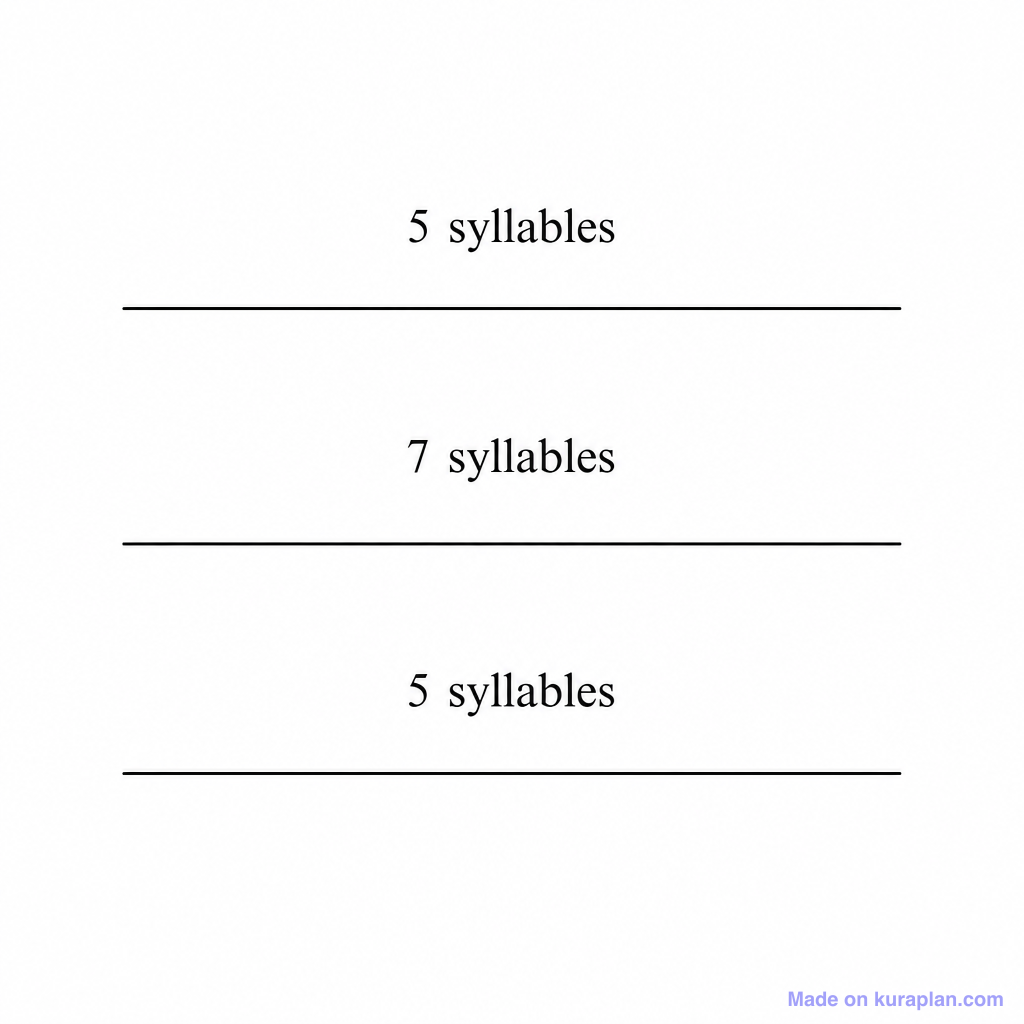 Poetry Haiku Template Blank