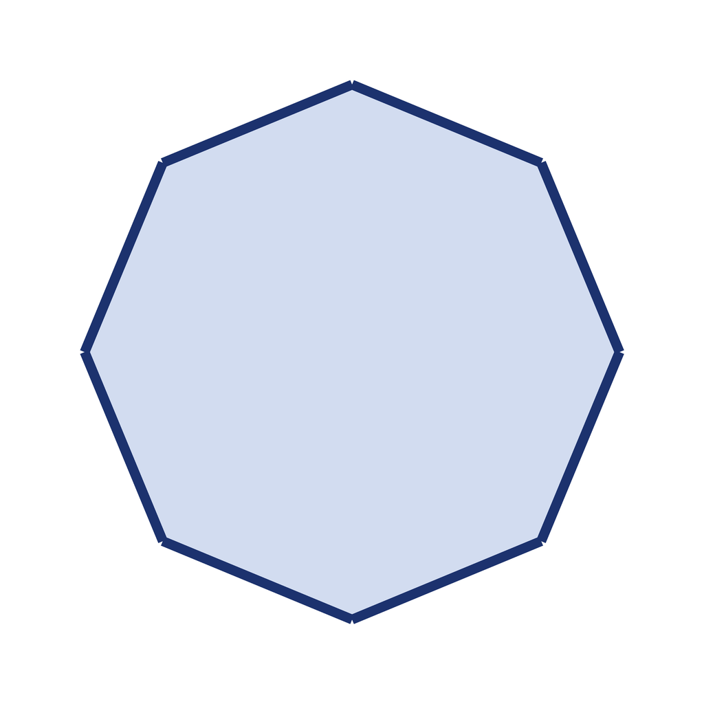 Regular Octagon (8 sides) — Free Printable Diagram for Teachers