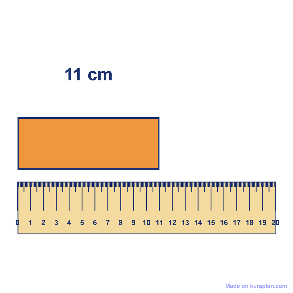 Object11 Inch Ruler — Object Measuring 11 cm — Free Printable Diagram for Teachers ...