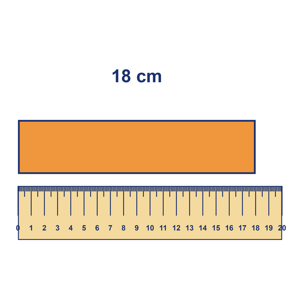 Ruler — Object Measuring 18 cm — Free Printable Diagram for Teachers ...