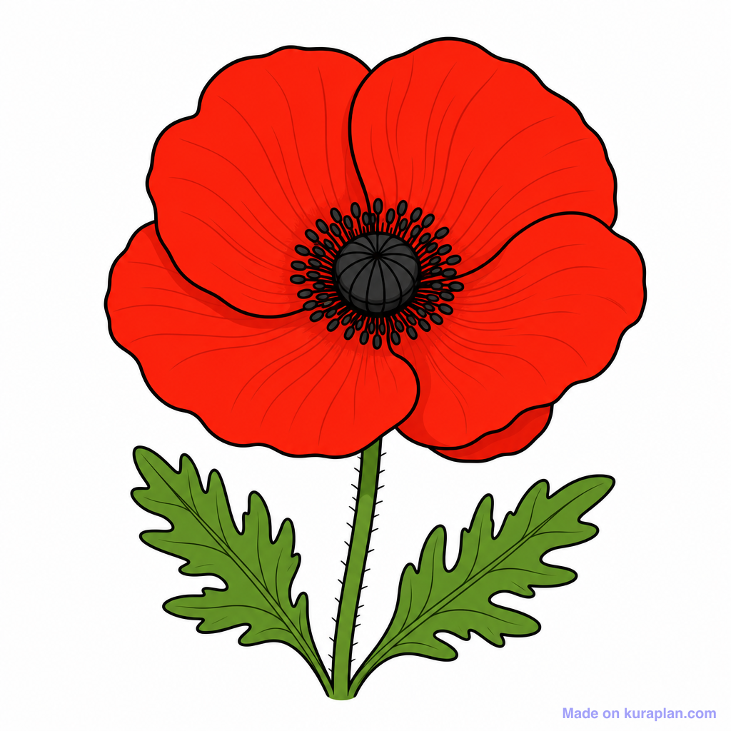Seasonal Anzac Poppy