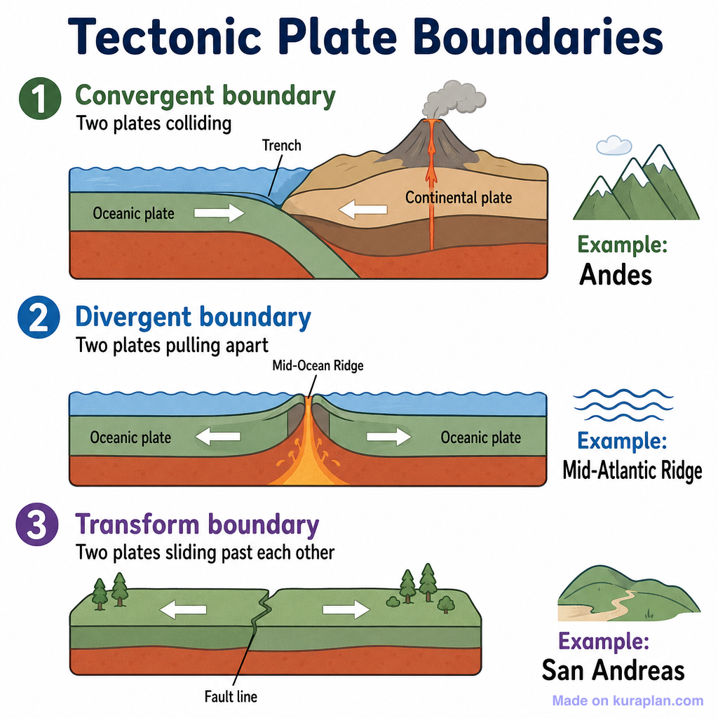 3 Types Of Convergent Plates