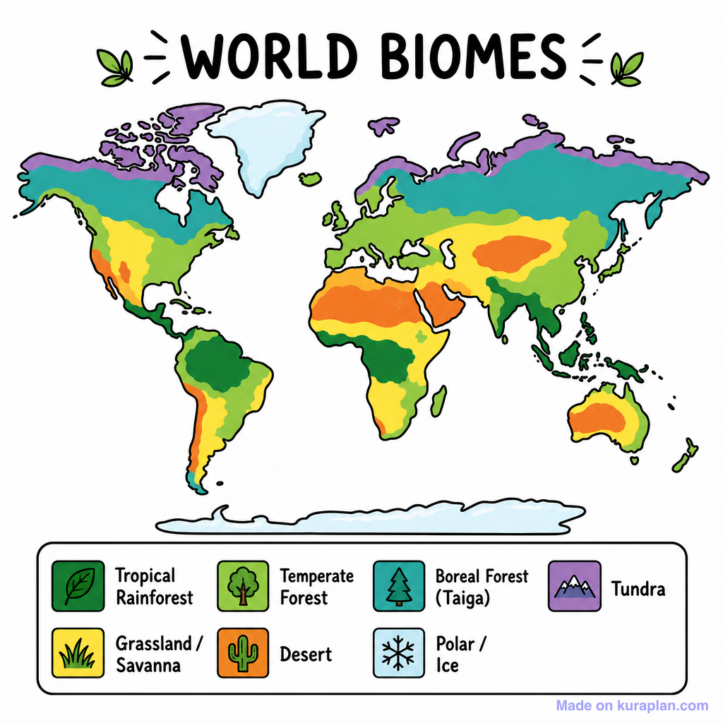 World Biomes Map