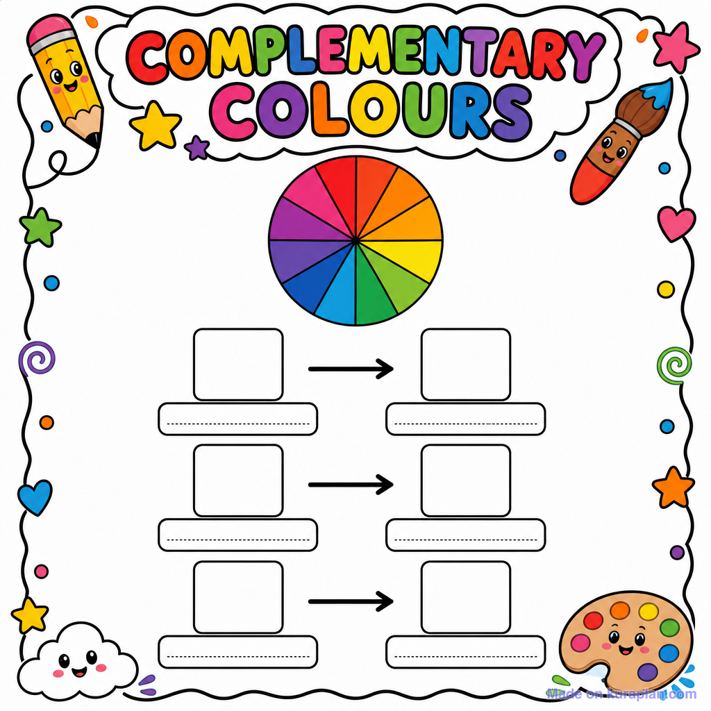 Free Complementary Colors Clipart for Teachers — 1 Printables | Kuraplan