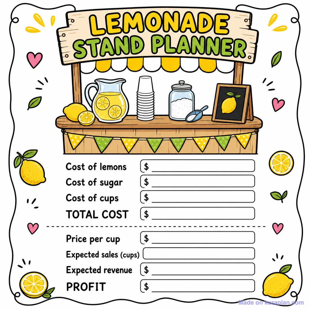 Lemonade Stand Planner
