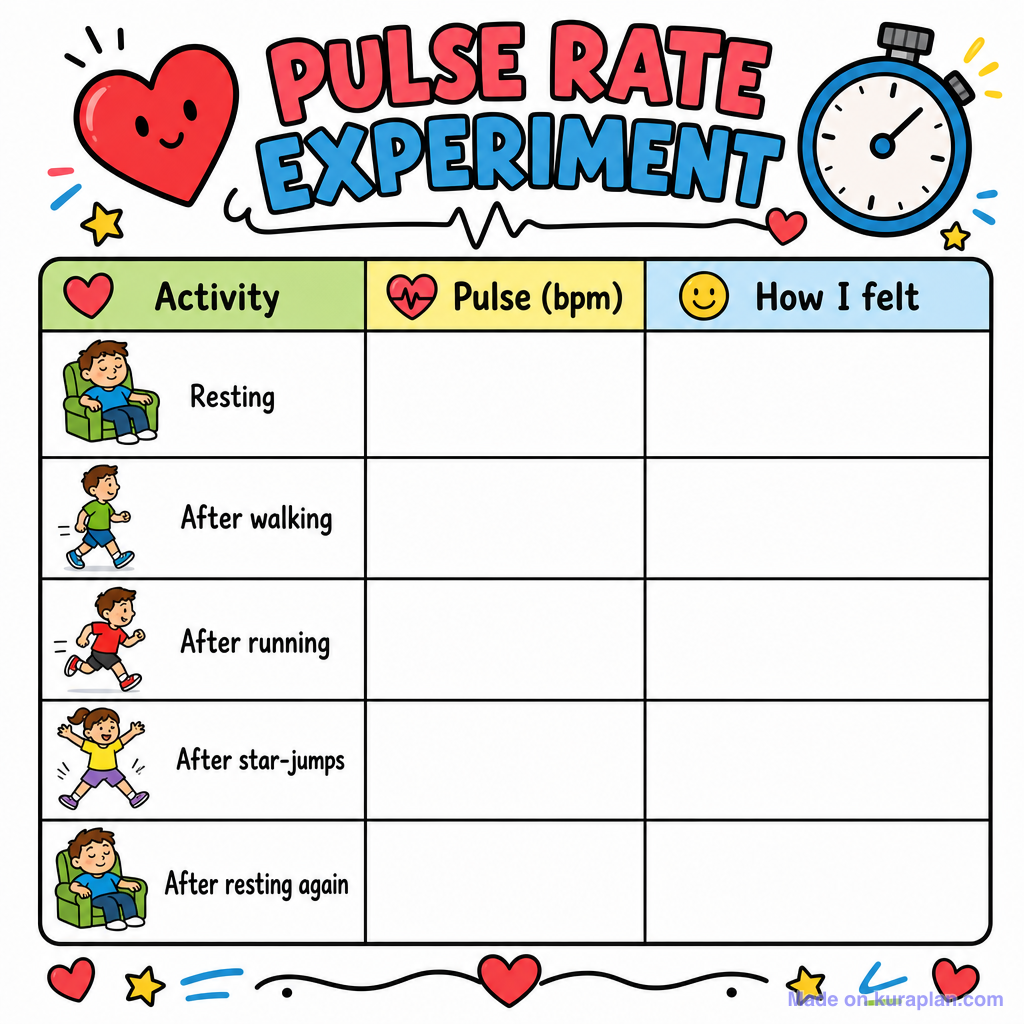 Free Heart Rate Clipart for Teachers — 1 Printables | Kuraplan