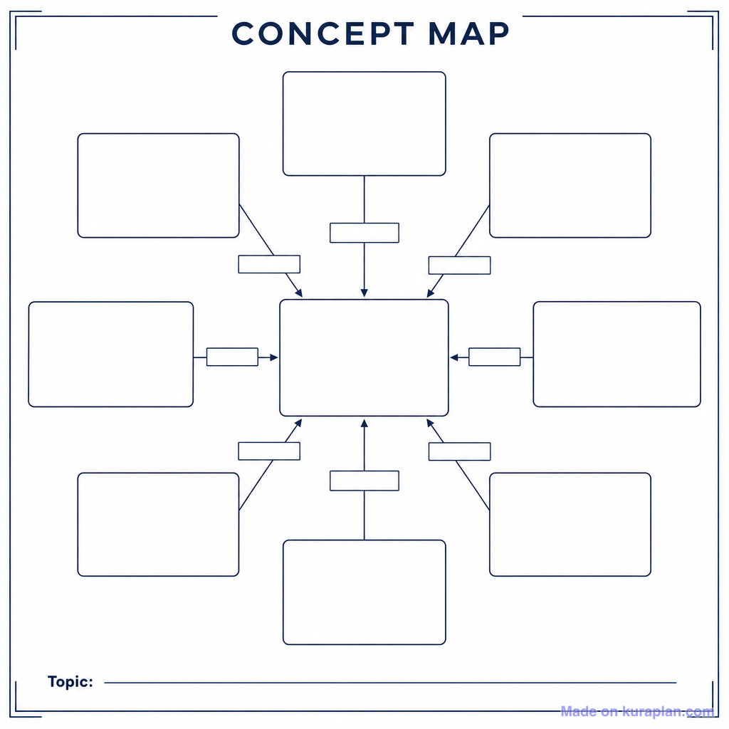 Free Concept Map Clipart for Teachers — 1 Printables | Kuraplan