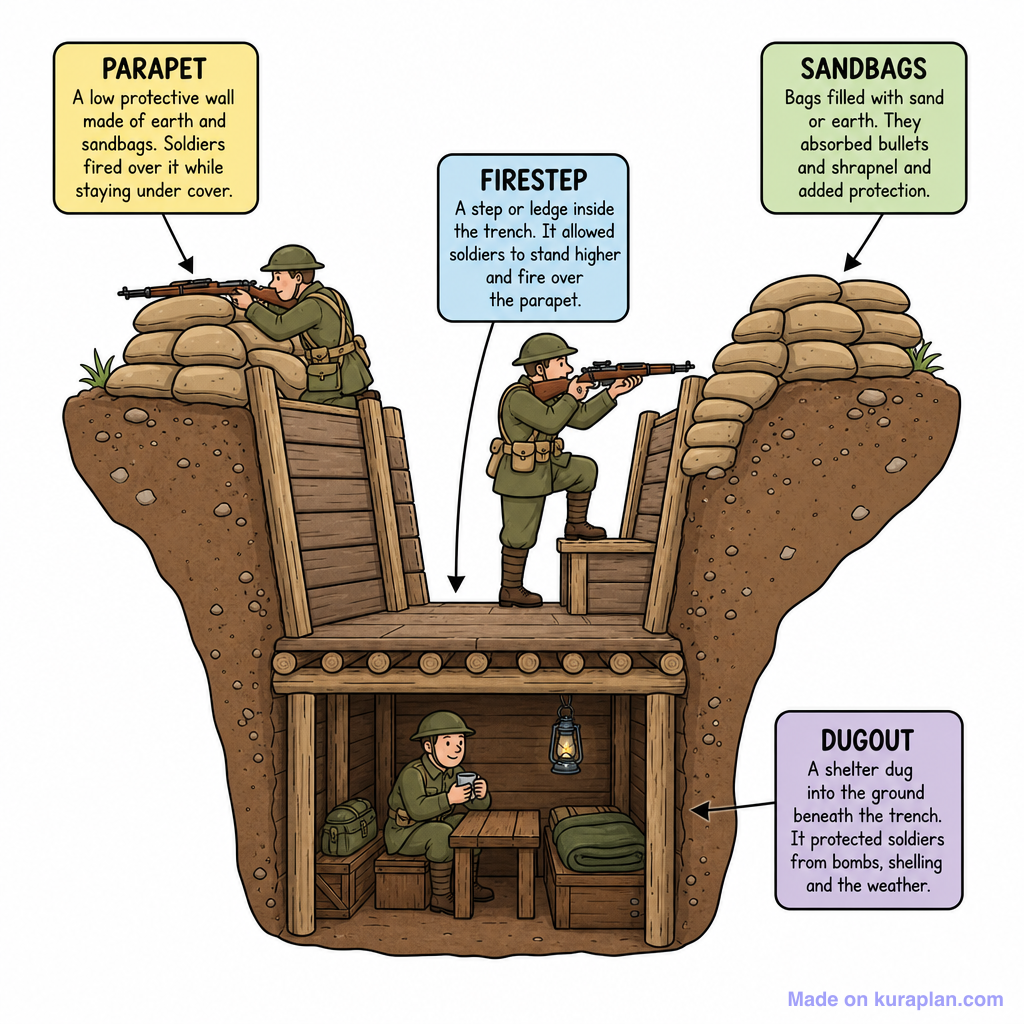 Ww1 Trench Cross Section